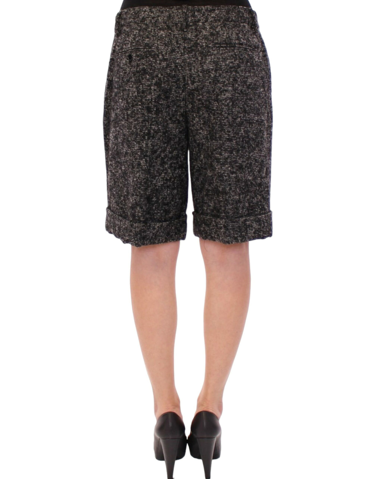 Dolce & Gabbana Gray Wool Shorts Pants