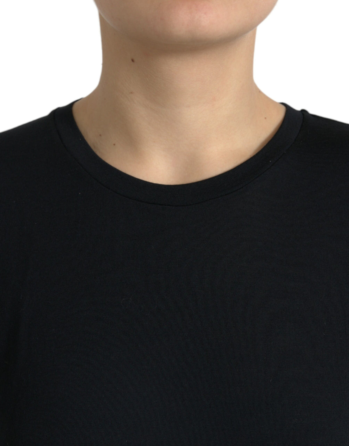 Dolce & Gabbana Elegant Wool Crew Neck Short Sleeve Top