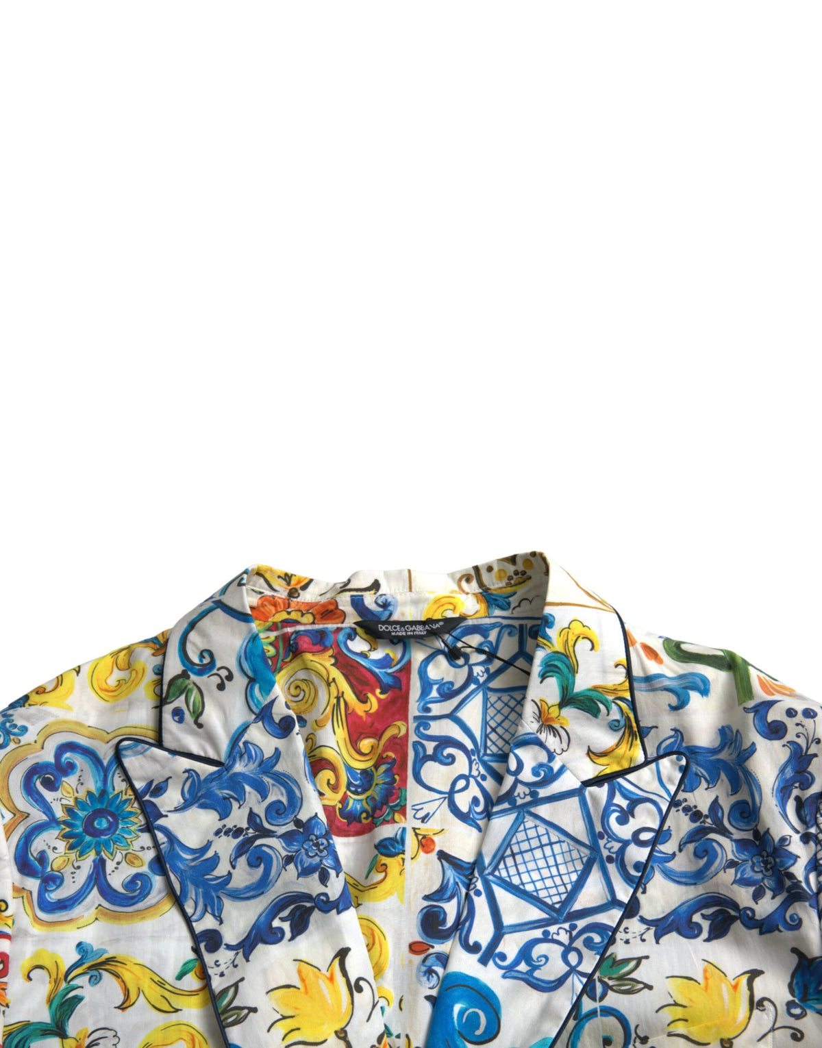 Dolce & Gabbana Multicolor Majolica TAORMINA Single Breasted Blazer