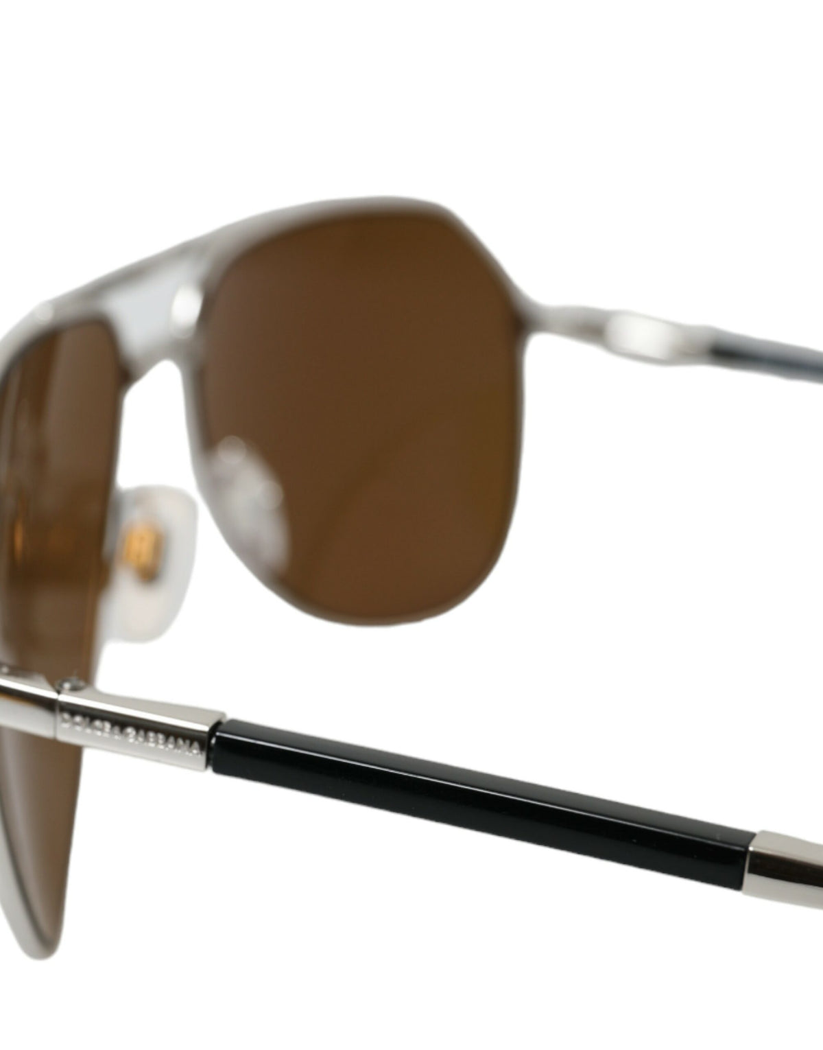 Dolce & Gabbana Sleek Silver Metal Sunglasses for Men