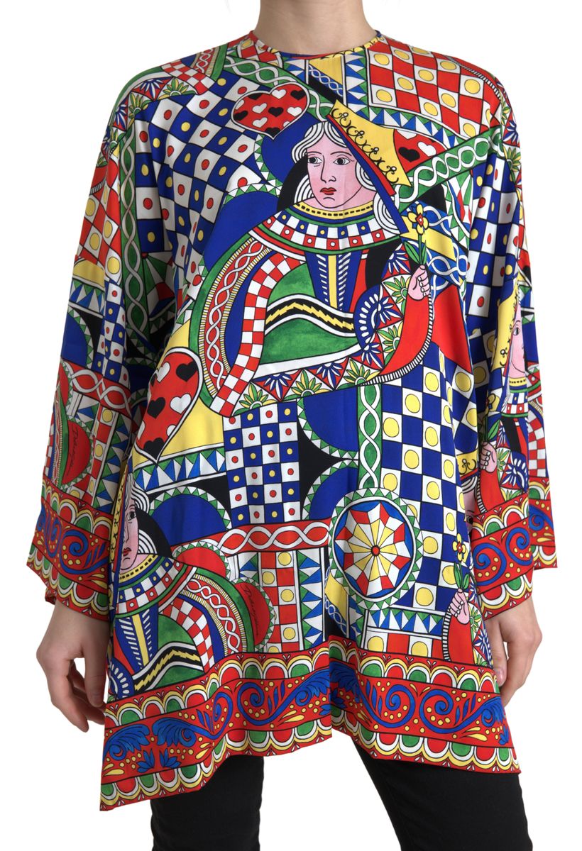 Dolce & Gabbana Elegant Multicolor Silk Blouse