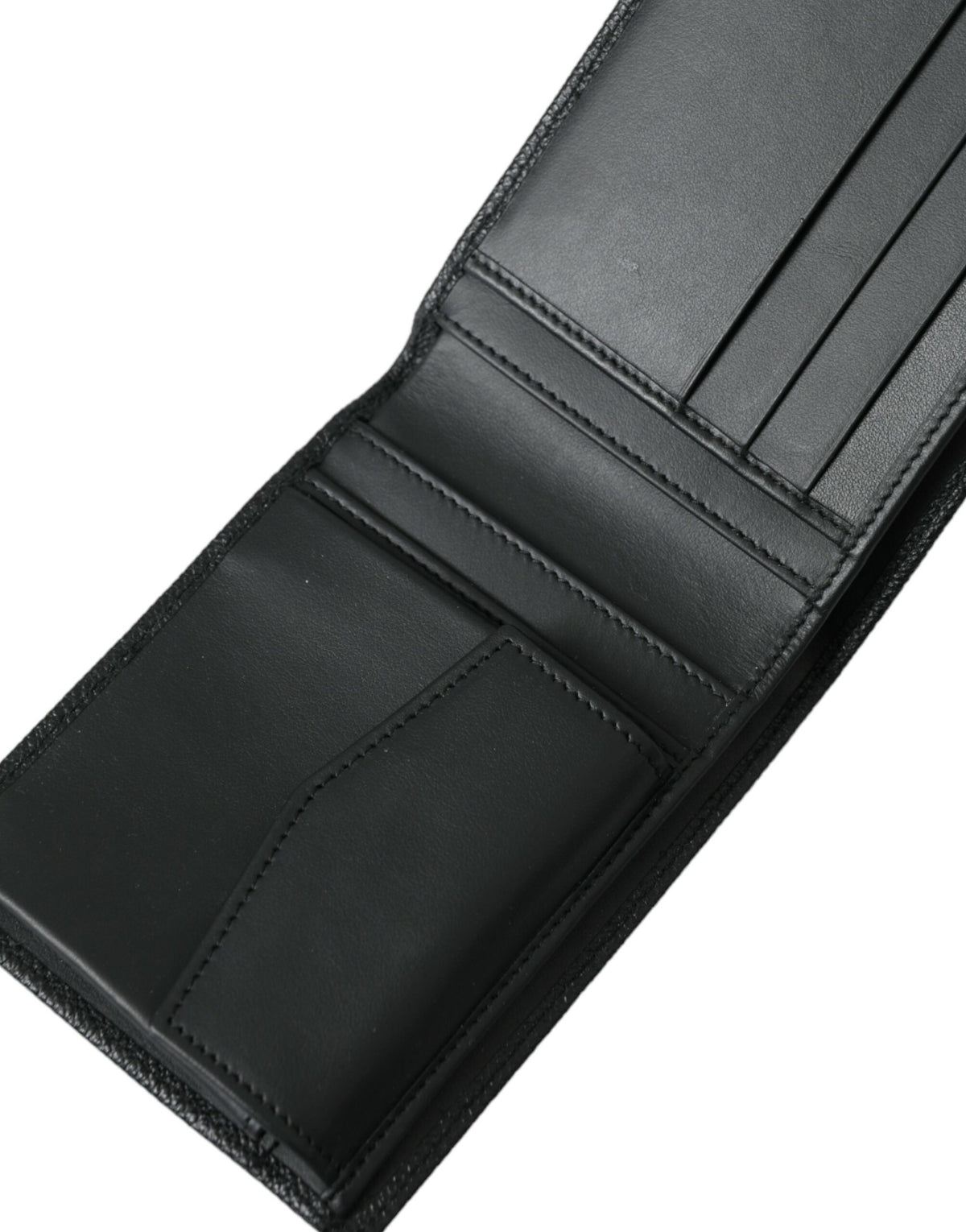 Dolce & Gabbana Sleek Black Calf Leather Bifold Wallet