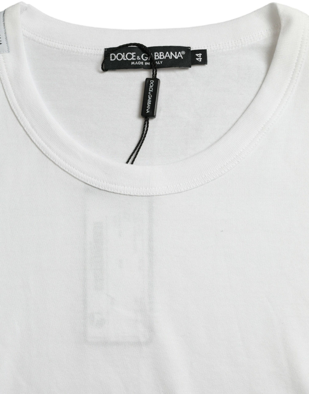 Dolce & Gabbana White Logo Crew Neck Short Sleeves T-shirt