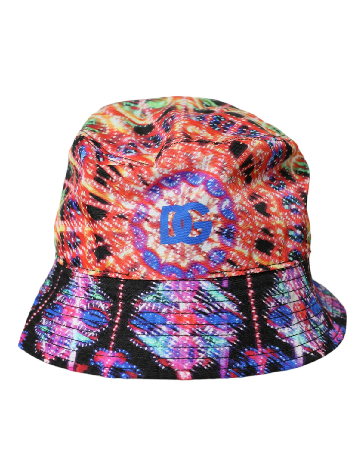 Dolce & Gabbana Multicolor Luminaire Nylon Logo Bucket Cap