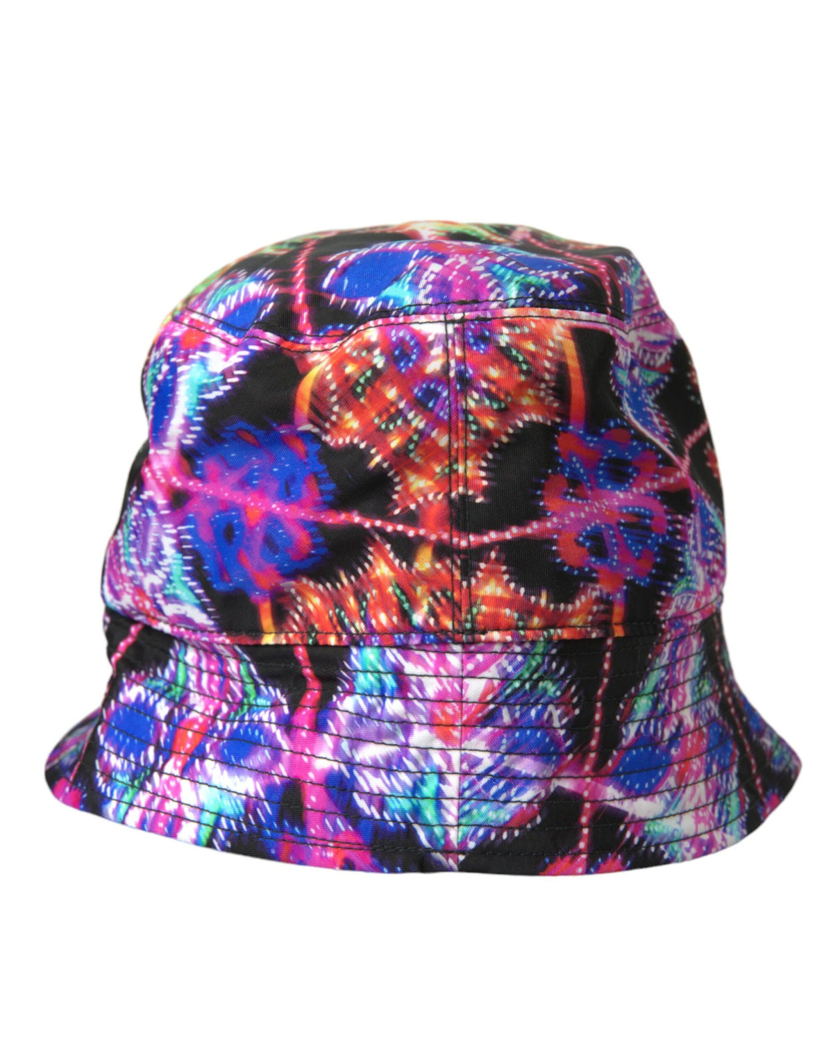 Dolce & Gabbana Multicolor Luminaire Nylon Logo Bucket Cap