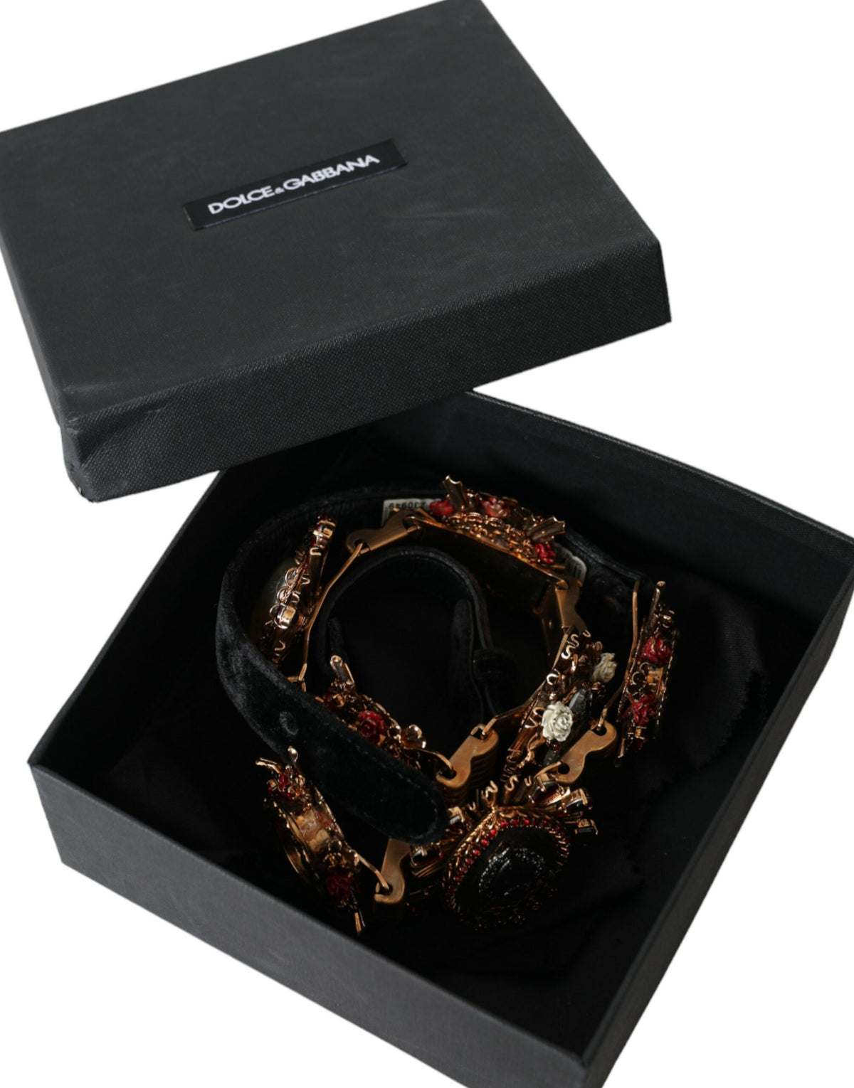 Dolce & Gabbana Gold Brass Sacred Heart Waist Belt