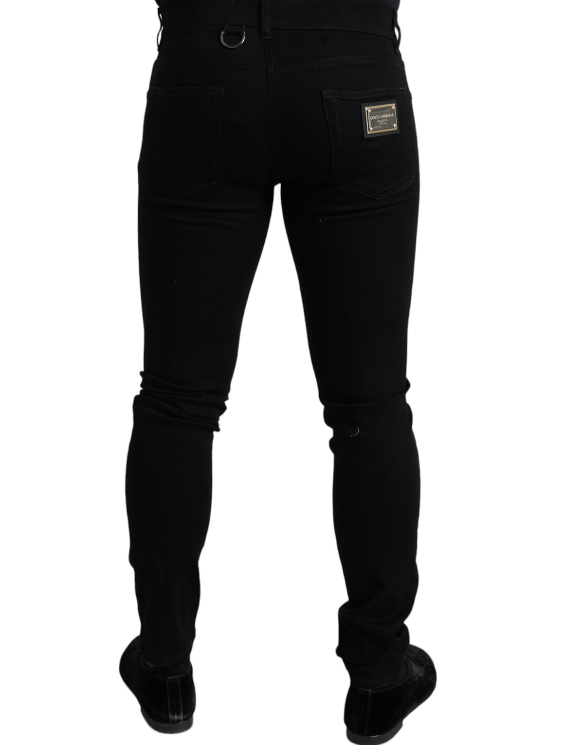 Dolce & Gabbana Elegant Black Cotton Skinny Jeans