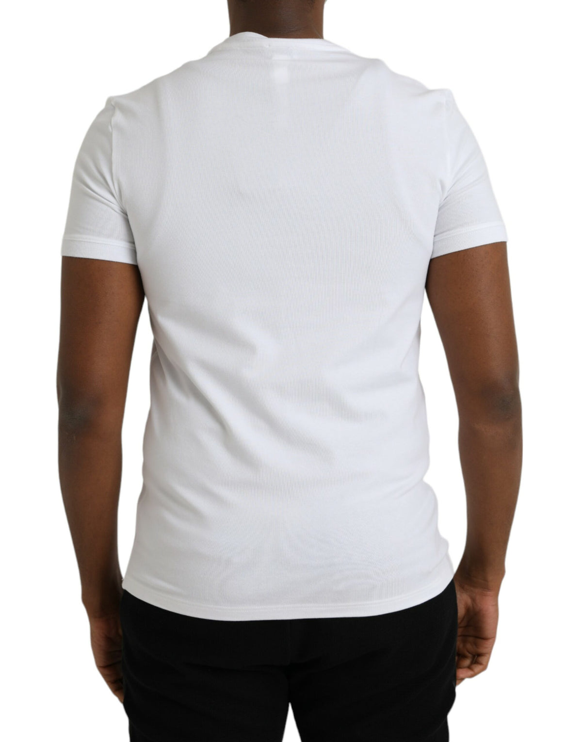 Dolce & Gabbana White Logo Crest Crew Neck Underwear T-shirt