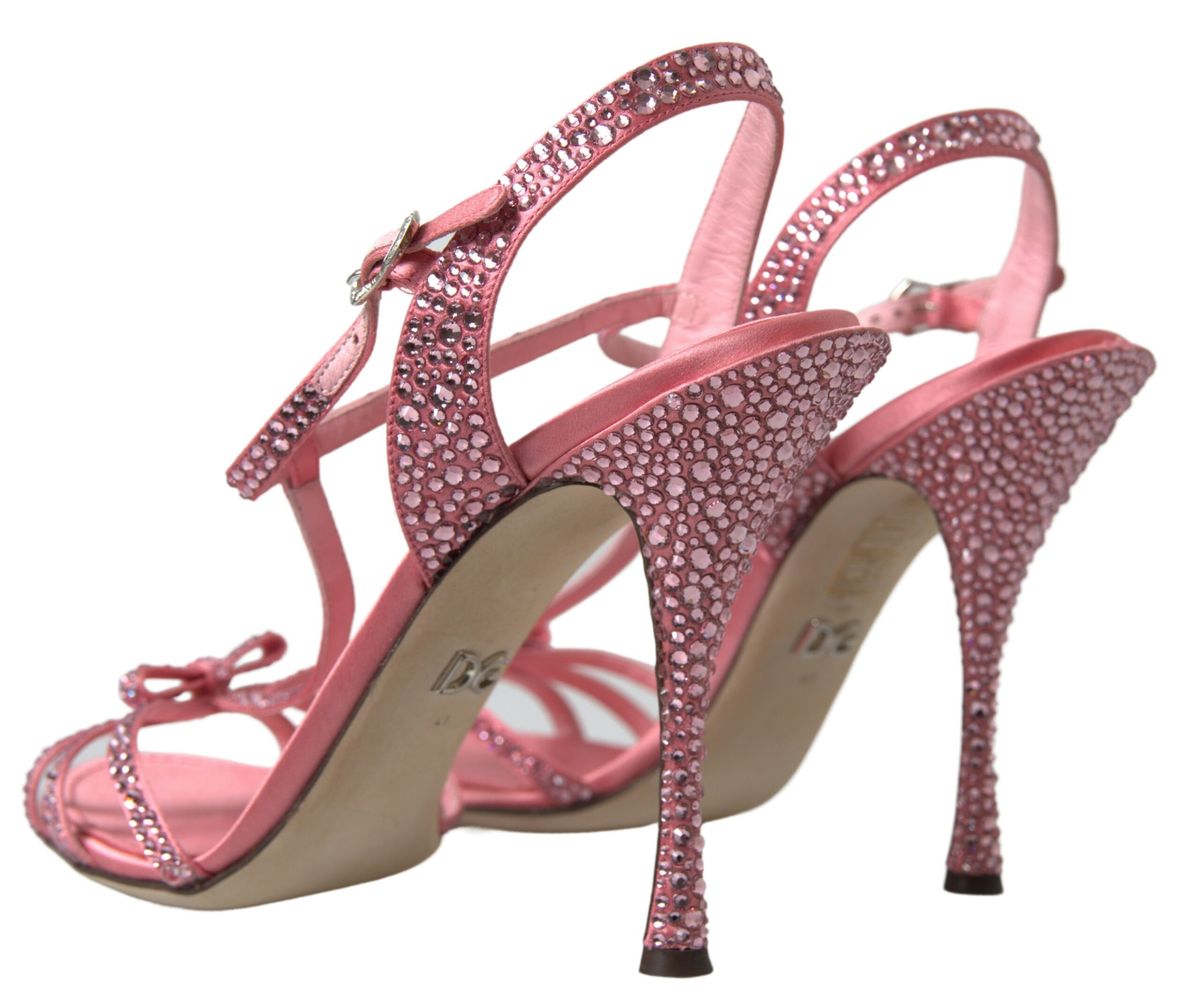 Dolce & Gabbana Elegant Pink Ankle Strap Sandals