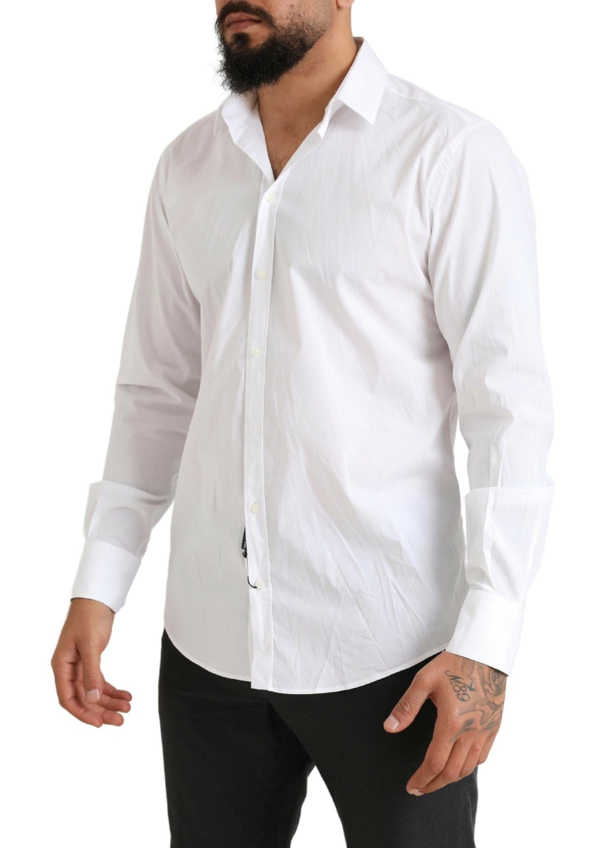 Dolce & Gabbana Elegant Slim Fit Cotton Dress Shirt