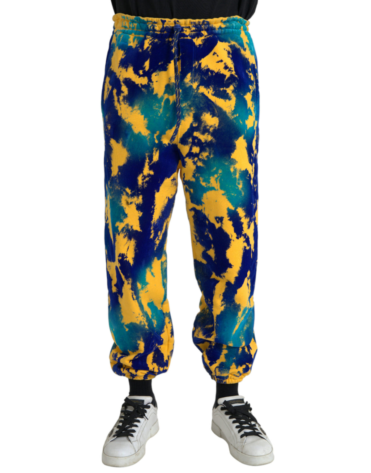 Dolce & Gabbana Multicolor Tie Dye Cotton Jogger Men Sweatpants Pants