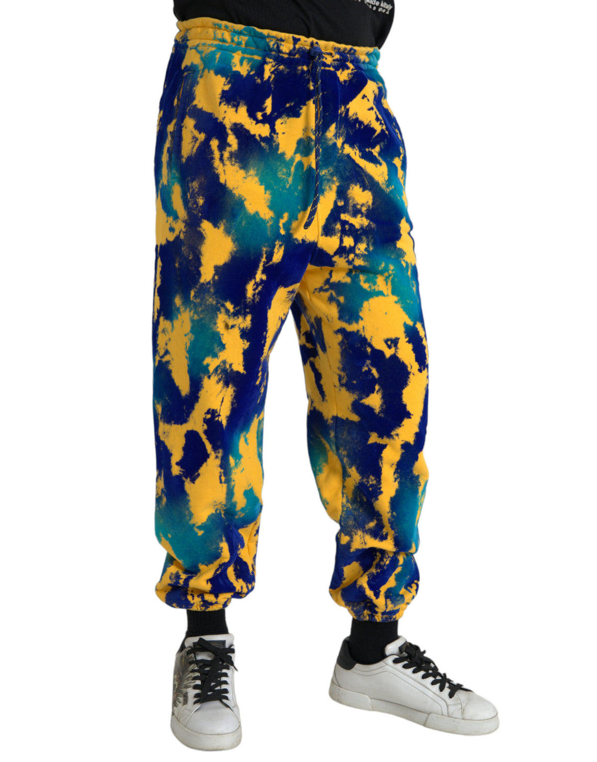 Dolce & Gabbana Multicolor Tie Dye Cotton Jogger Men Sweatpants Pants