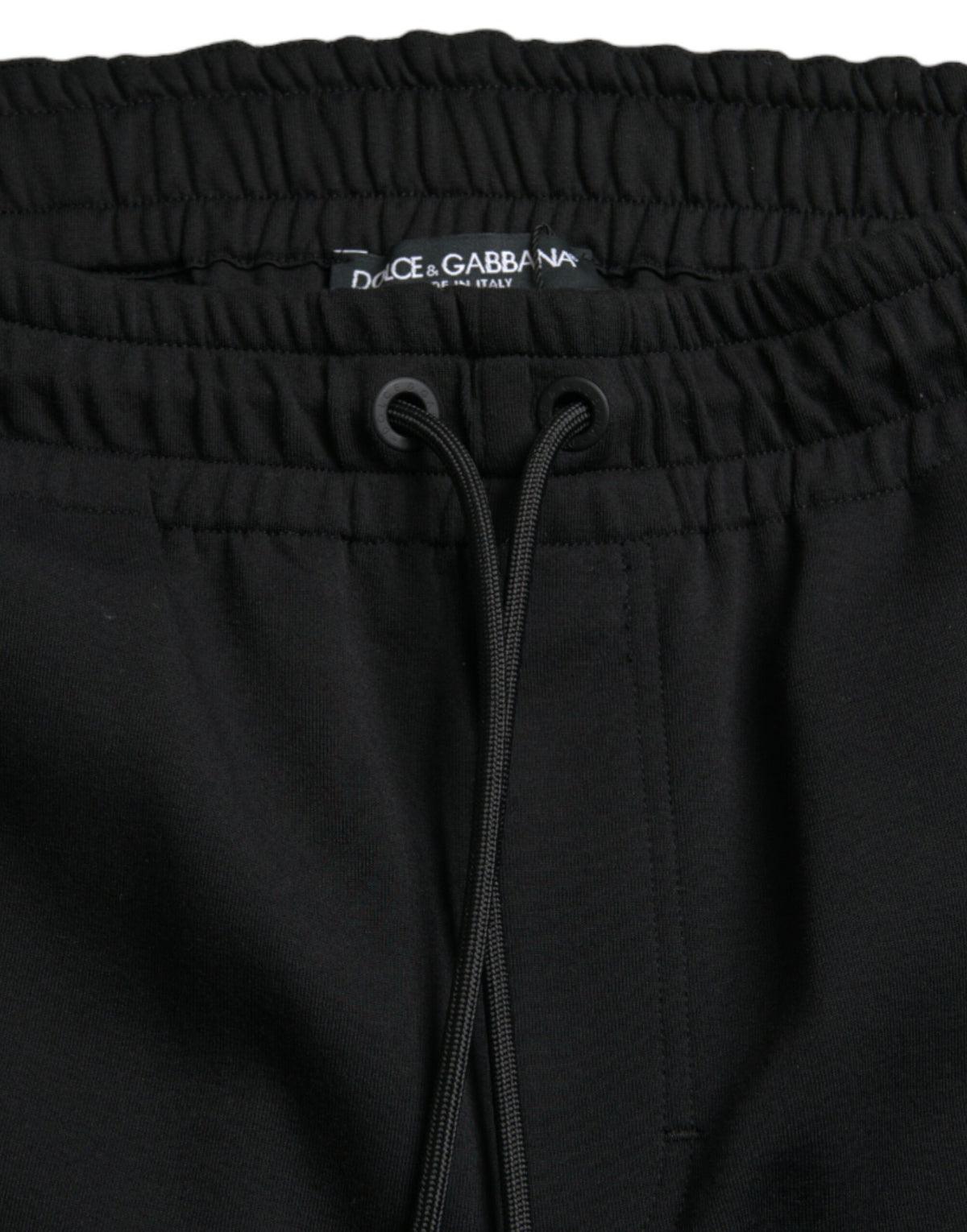 Dolce & Gabbana Elegant Black Jogger Pants - Cotton & Nylon Blend