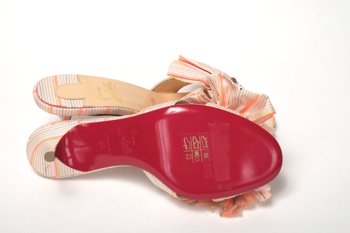 Christian Louboutin Multicolor Kitten all Studded Flat Shoes