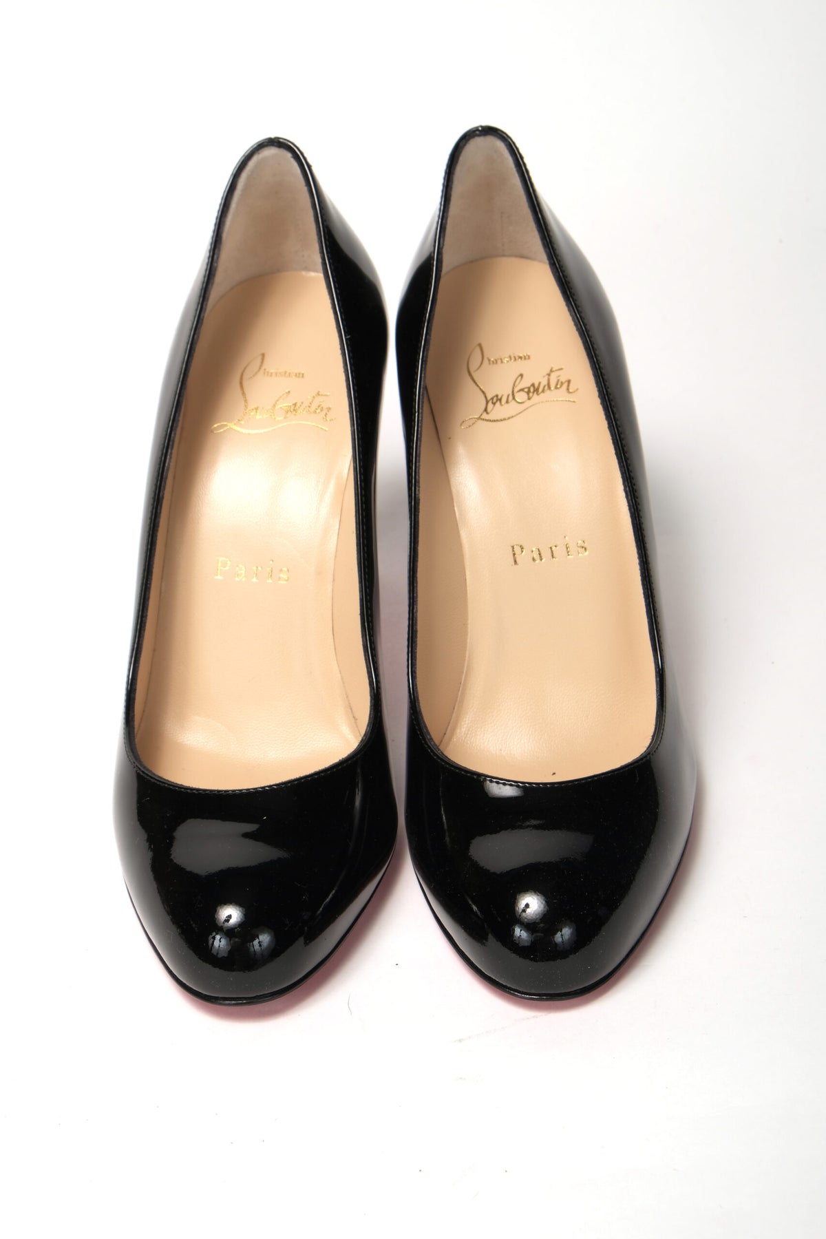 Christian Louboutin Simple Pump 85 Patent Black Heel