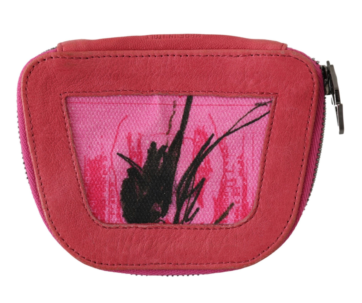 Pinko Elegant Pink Fabric Coin Wallet