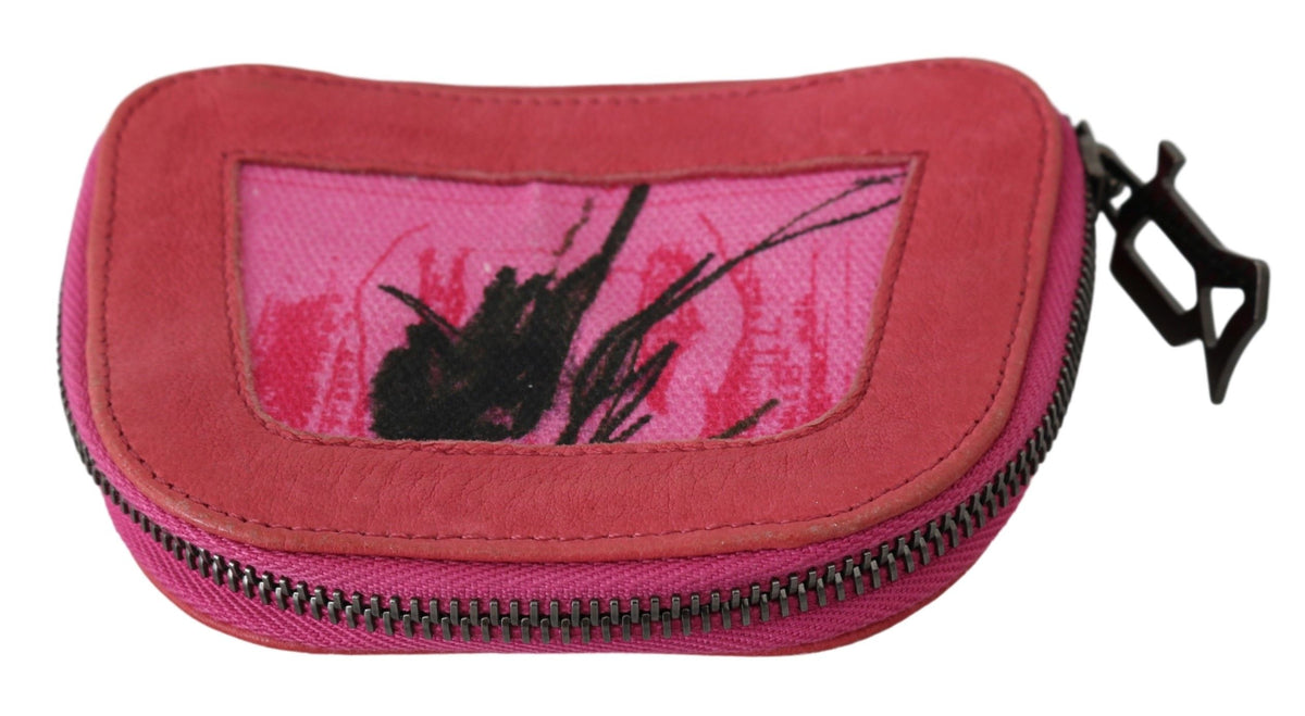 Pinko Elegant Pink Fabric Coin Wallet