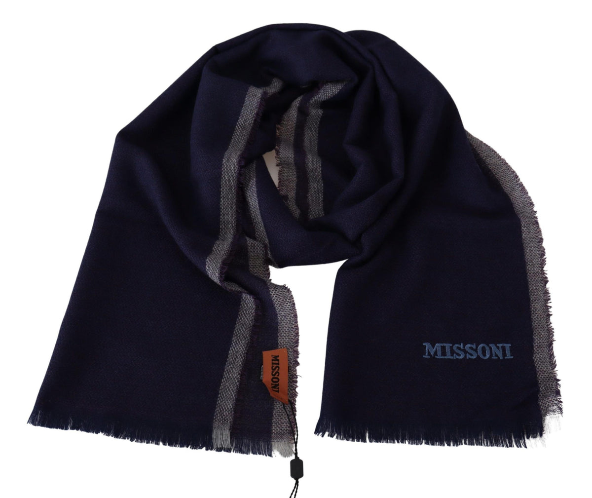 Missoni Authentic Wool Scarf With Striped Pattern