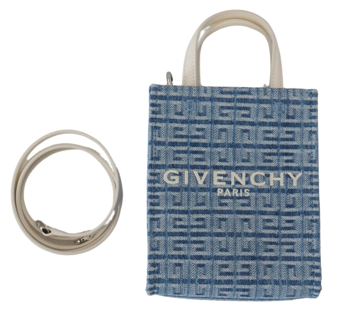 Givenchy Chic Light Blue Cotton Mini Bag