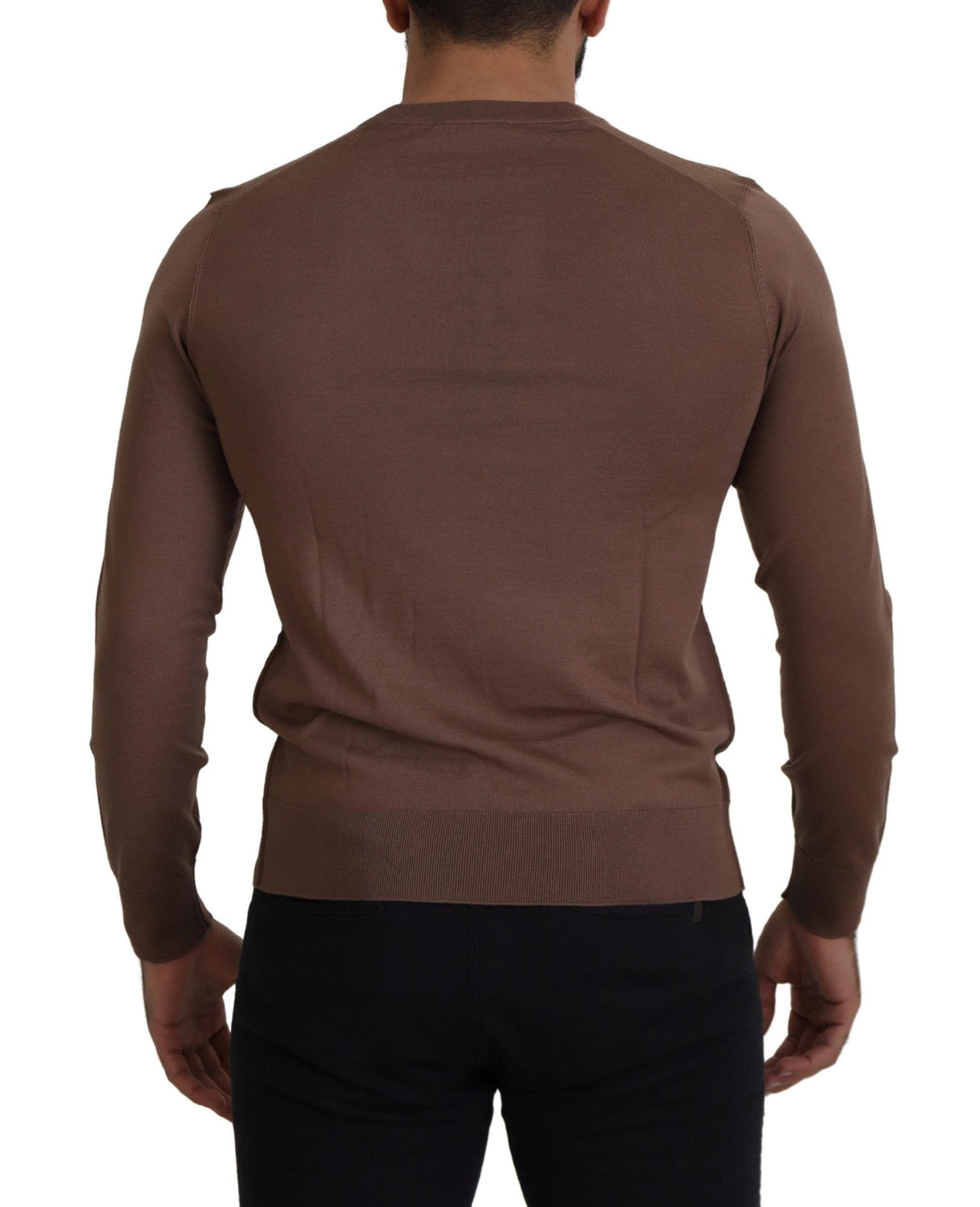 Dolce & Gabbana Elegant Virgin Wool V-Neck Pullover Sweater