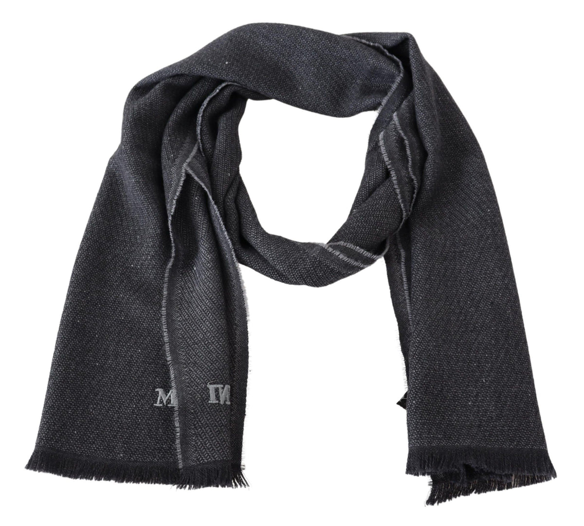 Missoni Elegant Wool Scarf With Signature Embroidery