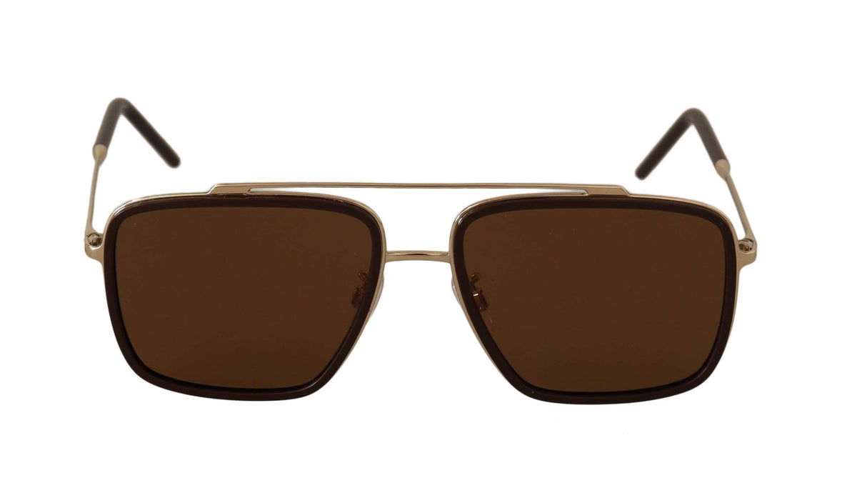 Dolce & Gabbana Elegant Gold-Black Gradient Men's Sunglasses