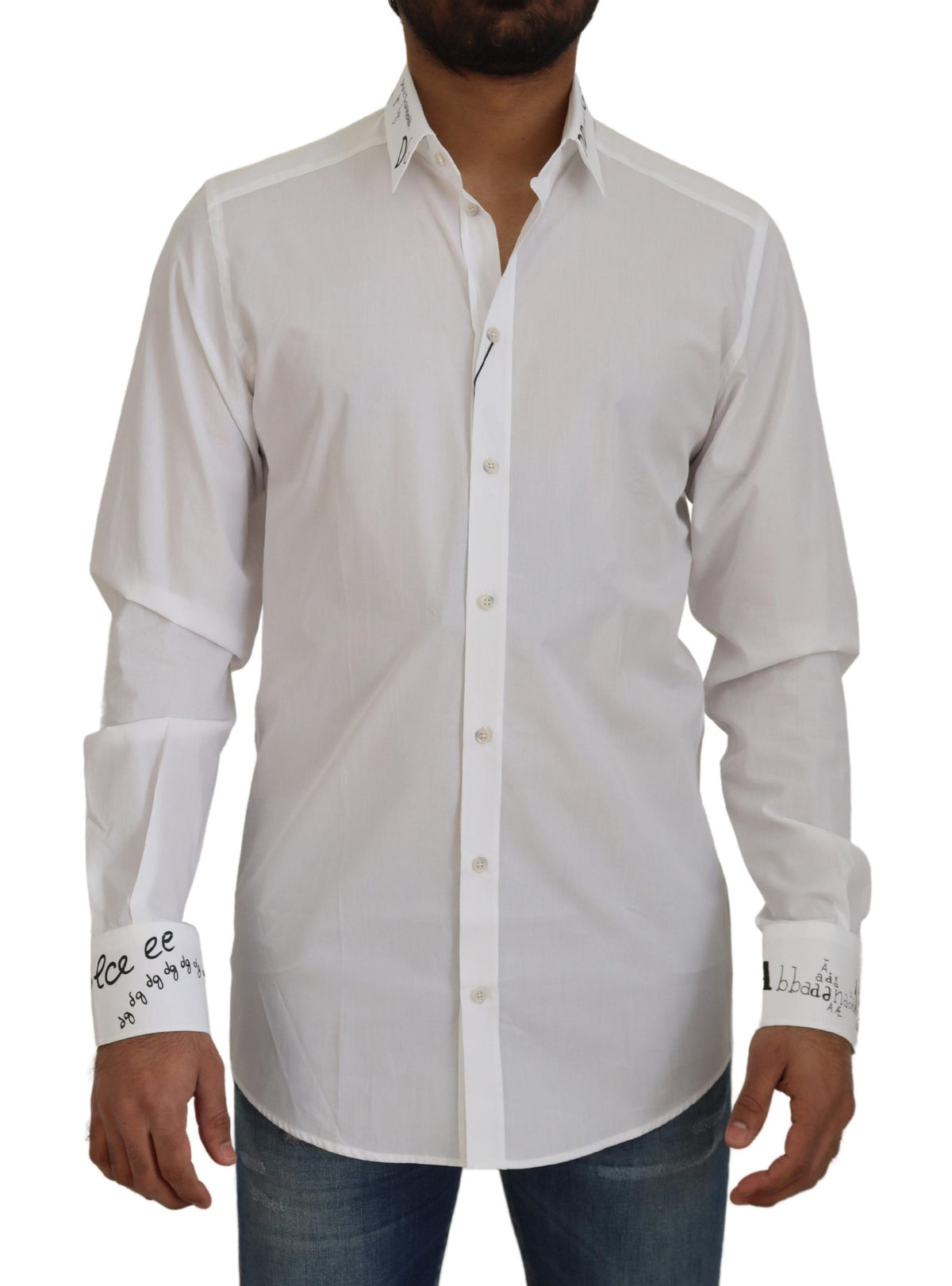 Dolce & Gabbana Elegant White Cotton Dress Shirt