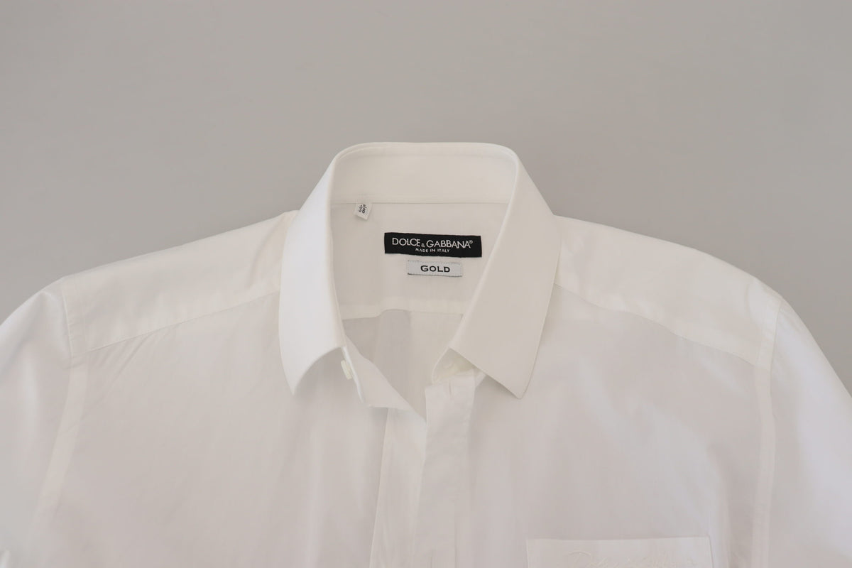 Dolce & Gabbana Elegant White Slim Fit Dress Shirt