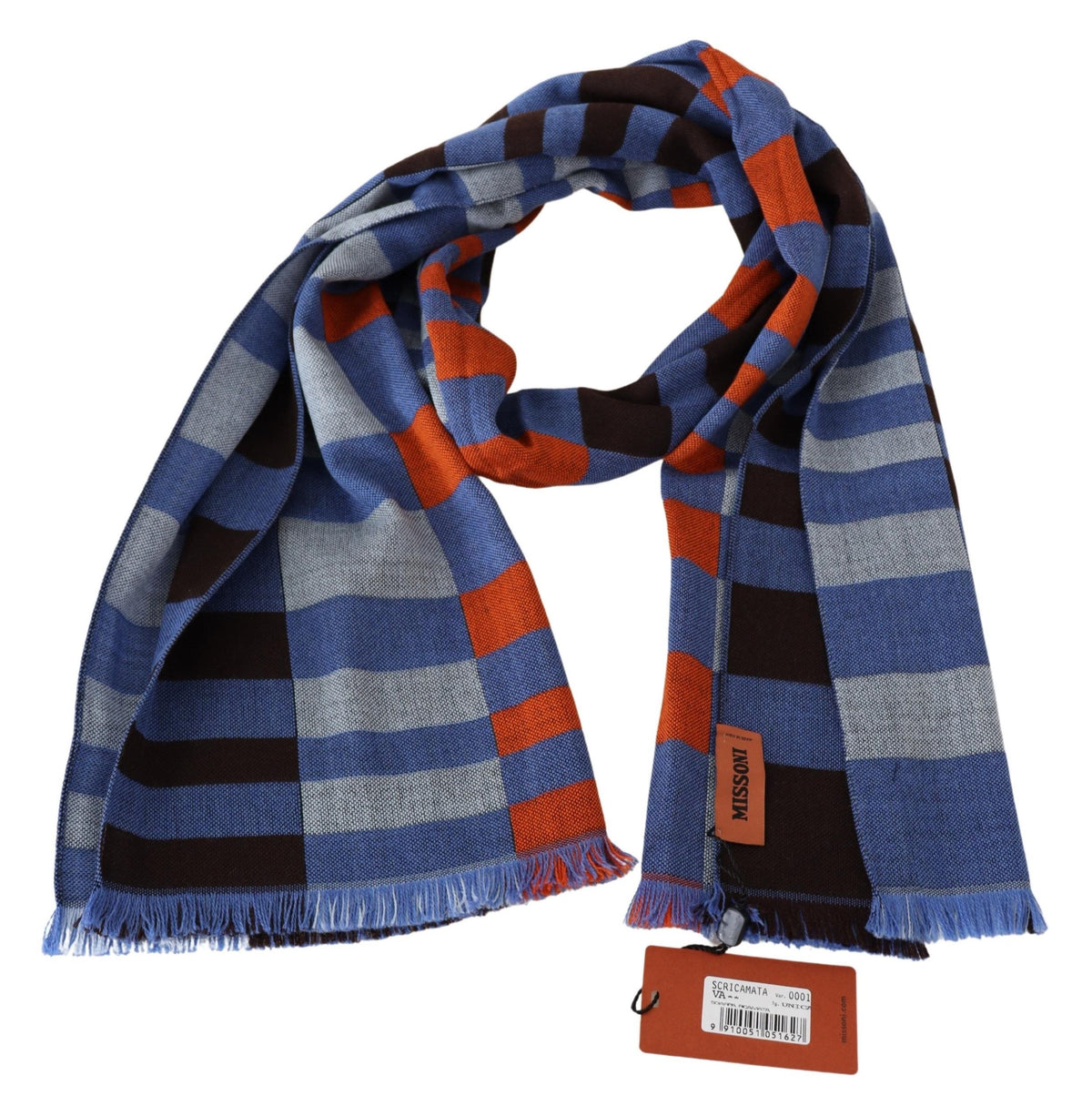 Missoni Chic Multicolor Wool Scarf Unisex Accessory