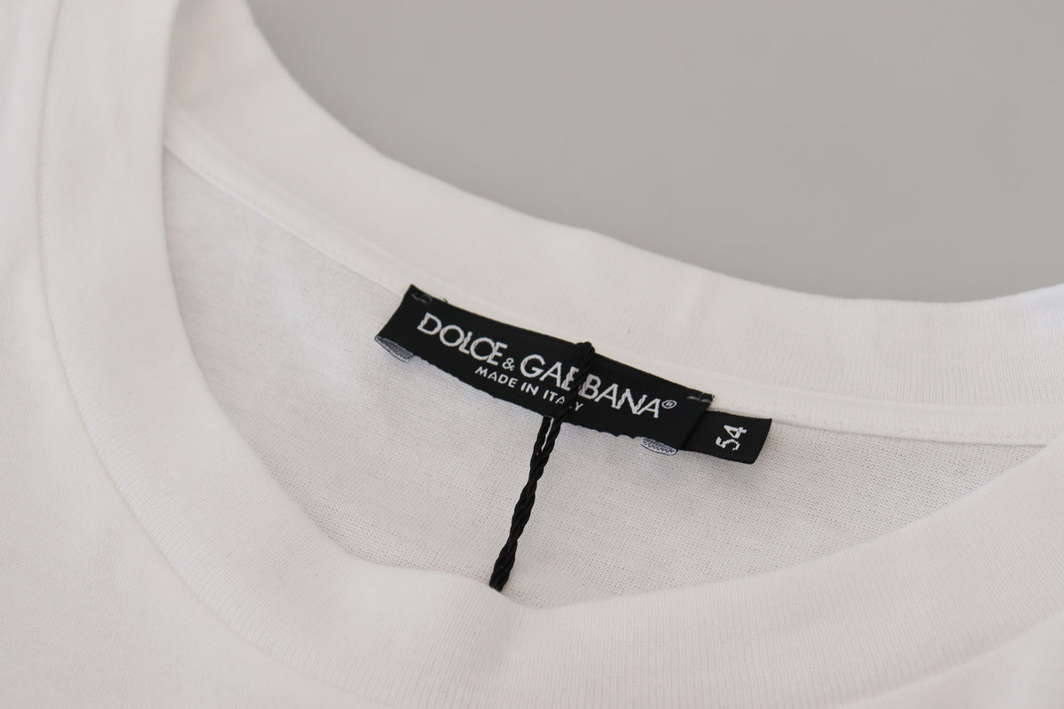 Dolce & Gabbana Elegant White Cotton Crewneck T-Shirt