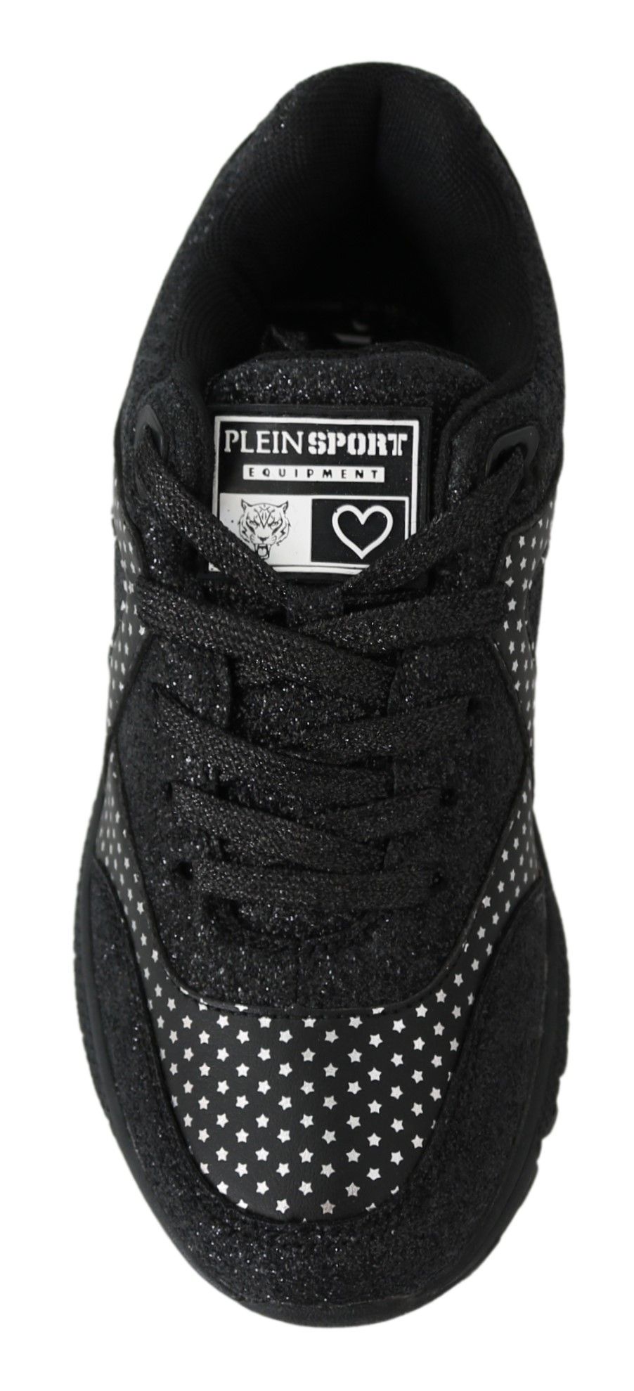 Plein Sport Black Polyester Runner Jasmines Sneakers Shoes