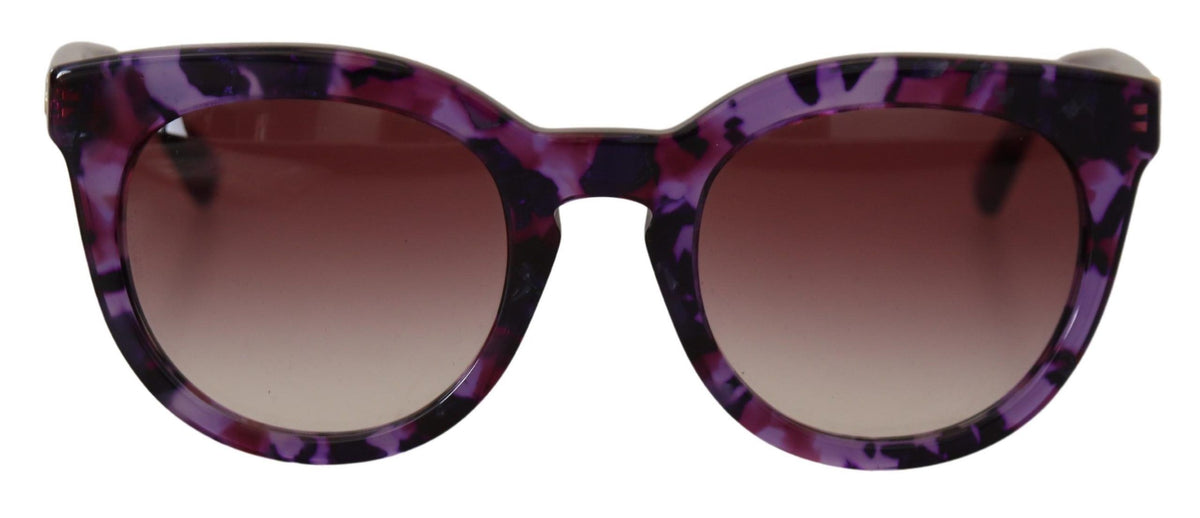 Dolce & Gabbana Chic Tortoiseshell Purple Lens Sunglasses