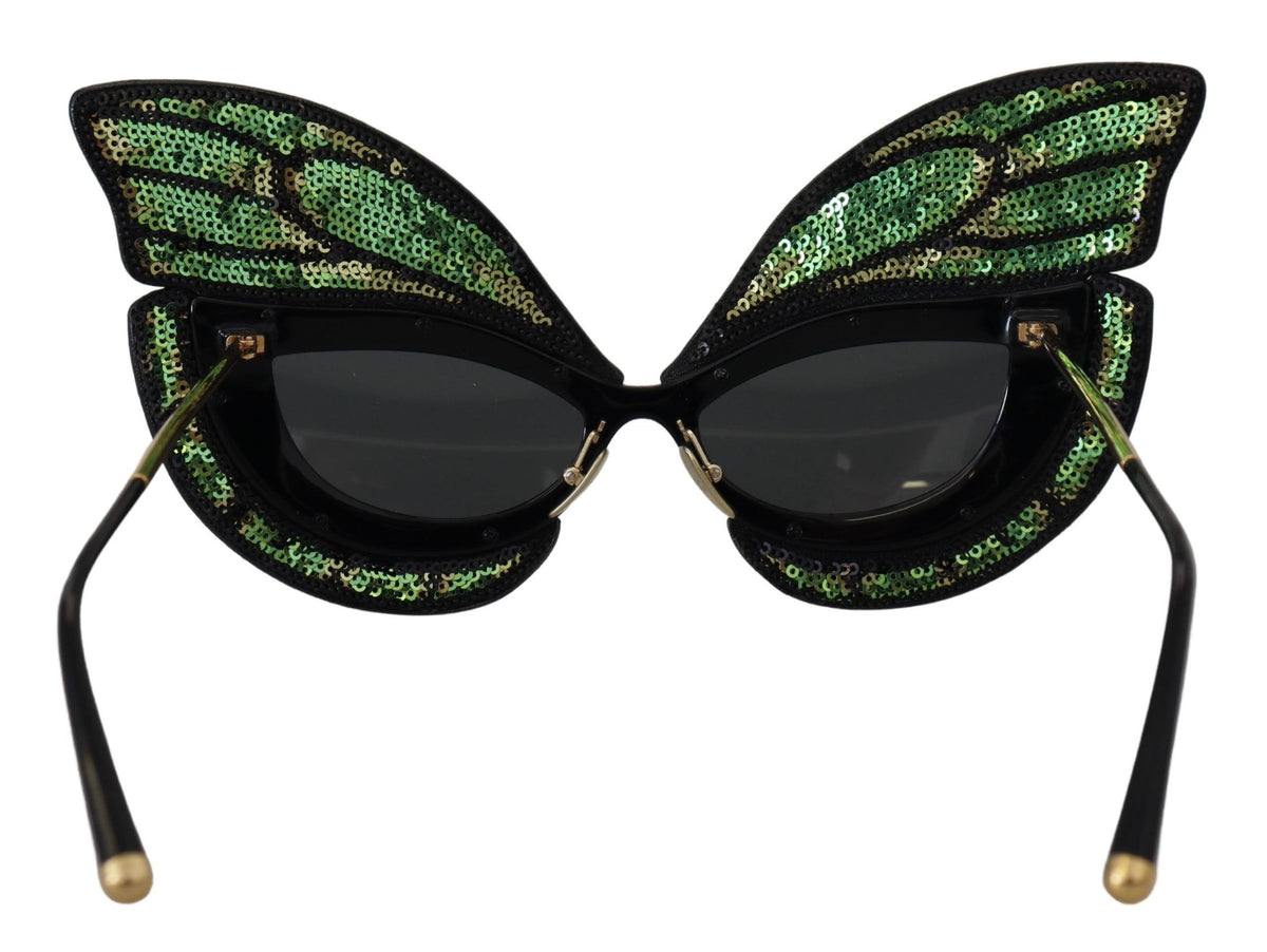 Dolce & Gabbana Exquisite Sequined Butterfly Sunglasses