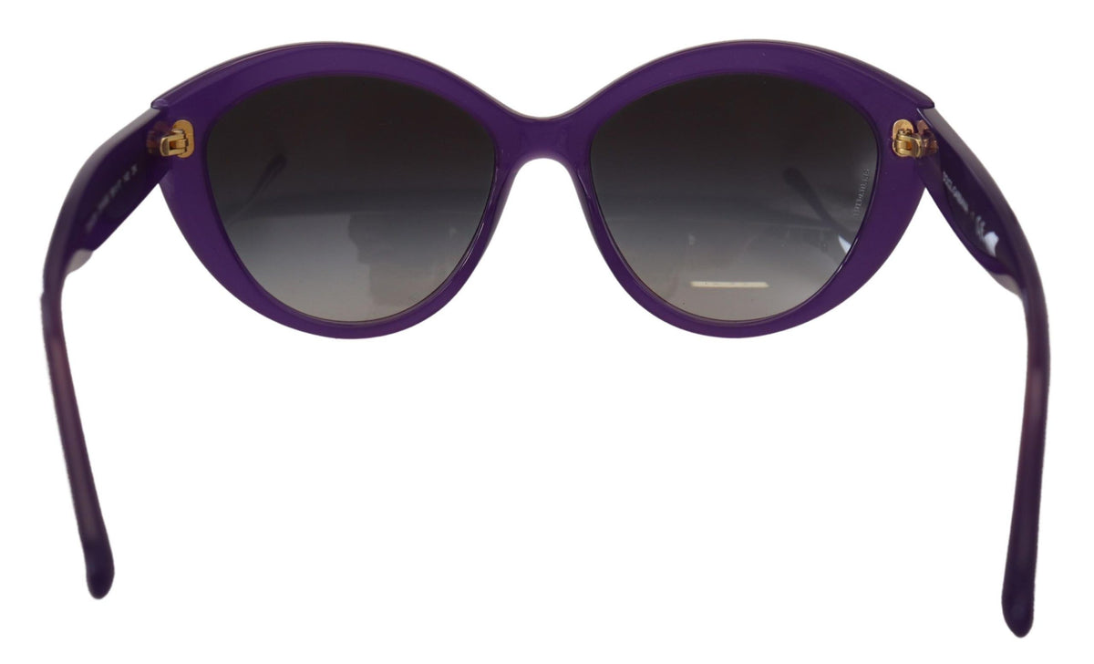 Dolce & Gabbana Chic Purple Cat-Eye Designer Sunglasses