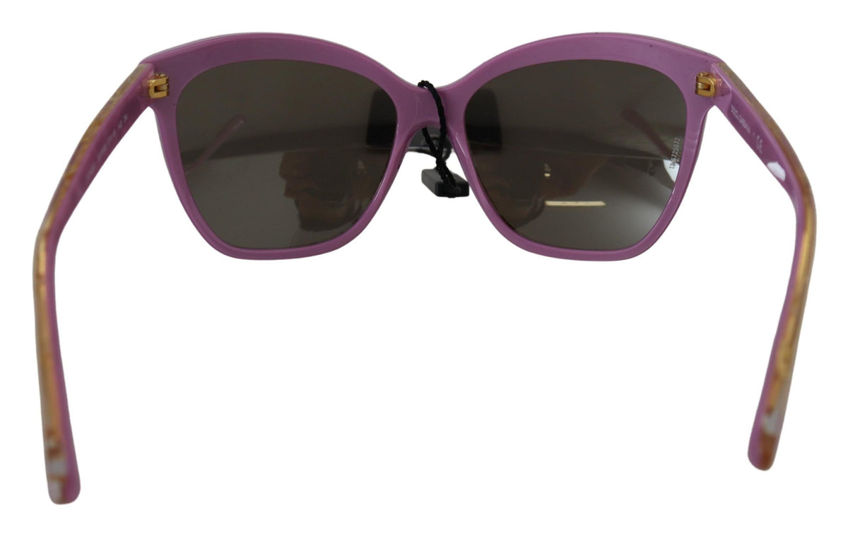 Dolce & Gabbana Elegant Violet Acetate Sunglasses