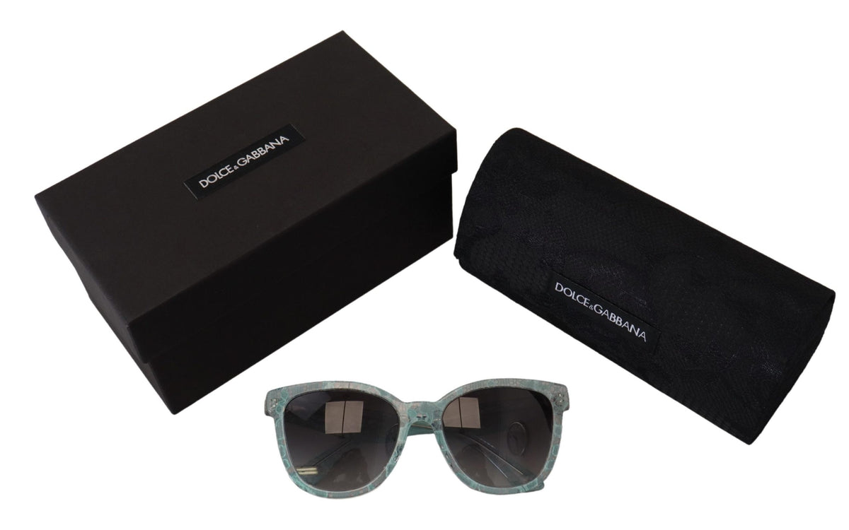 Dolce & Gabbana Sicilian Lace Crystal-Infused Sunglasses