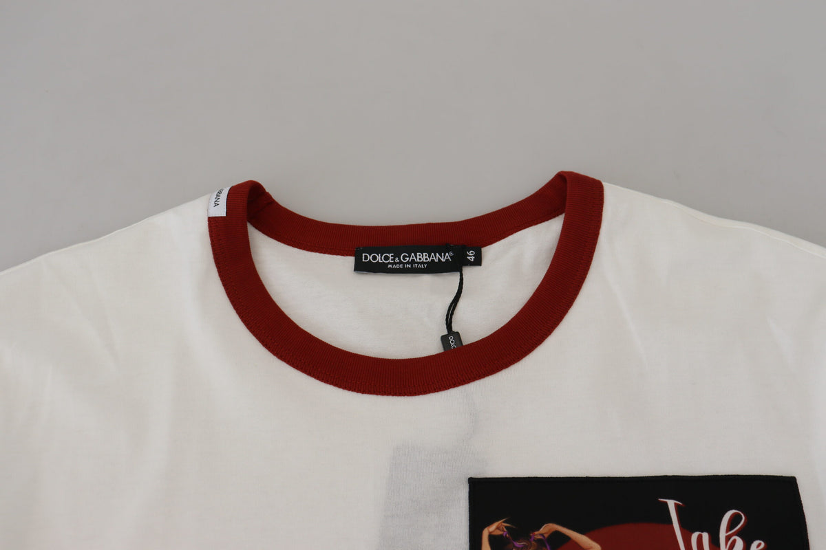 Dolce & Gabbana Elegant White Crewneck Cotton T-Shirt