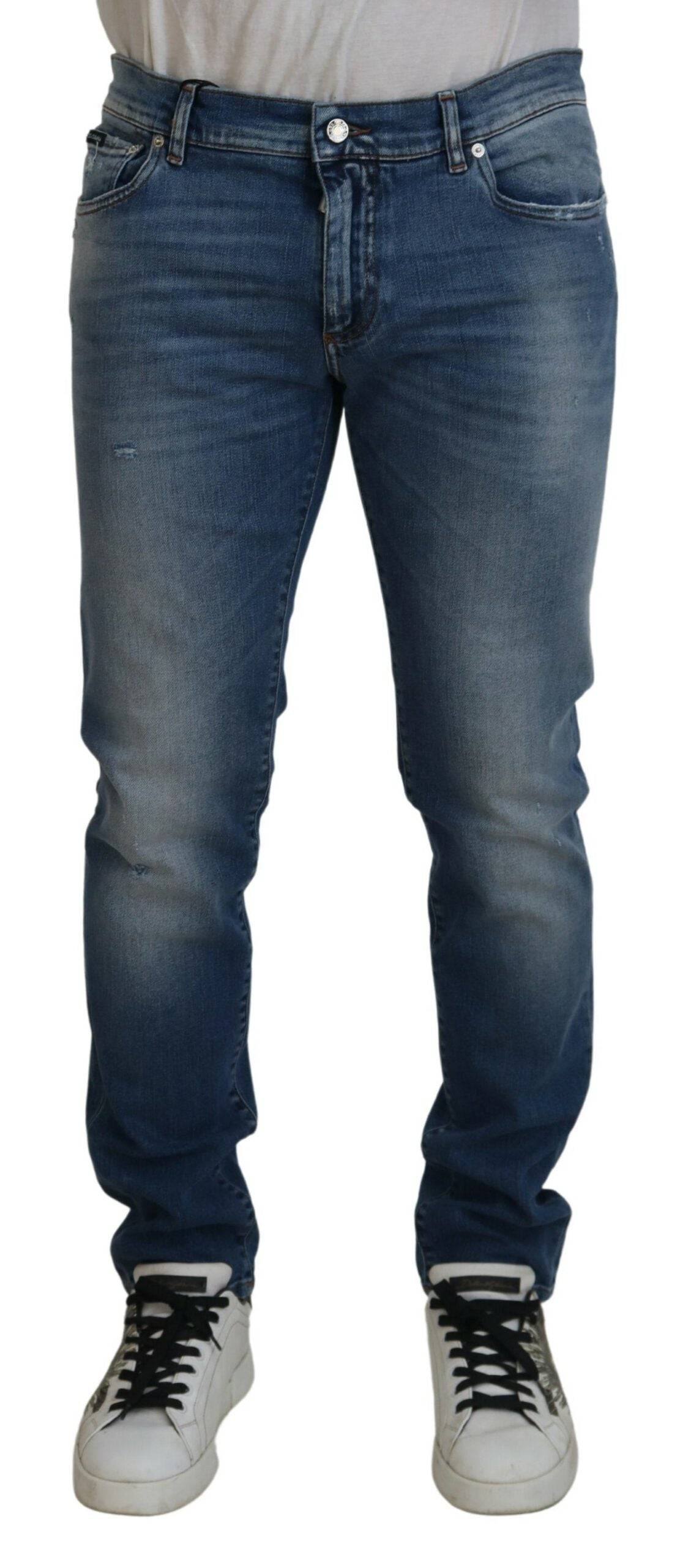 Dolce & Gabbana Chic Slim Fit Italian Denim Jeans