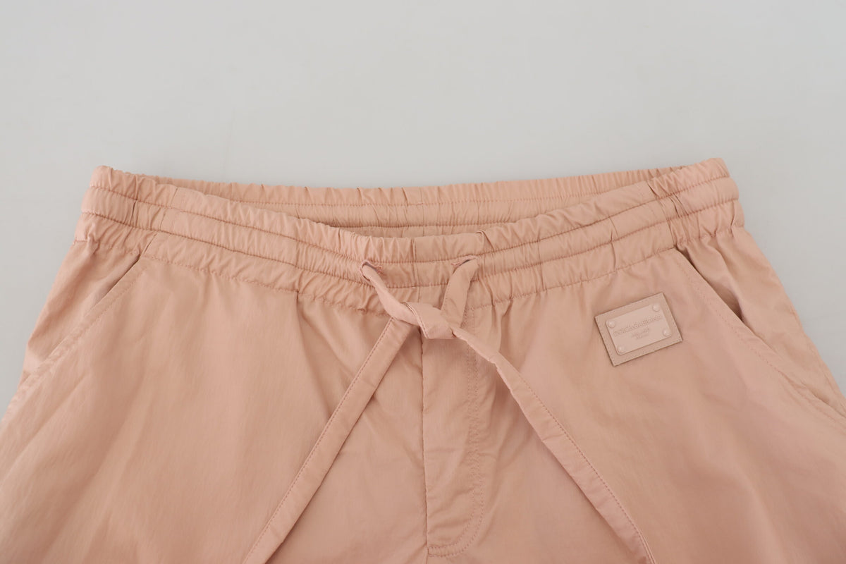 Dolce & Gabbana Elegant Peach Casual Sweatpants