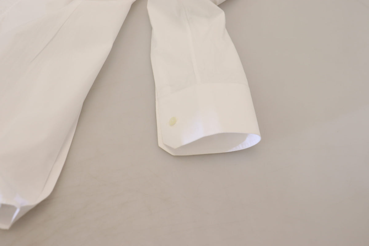 Dolce & Gabbana Elegant White Cotton Dress Shirt