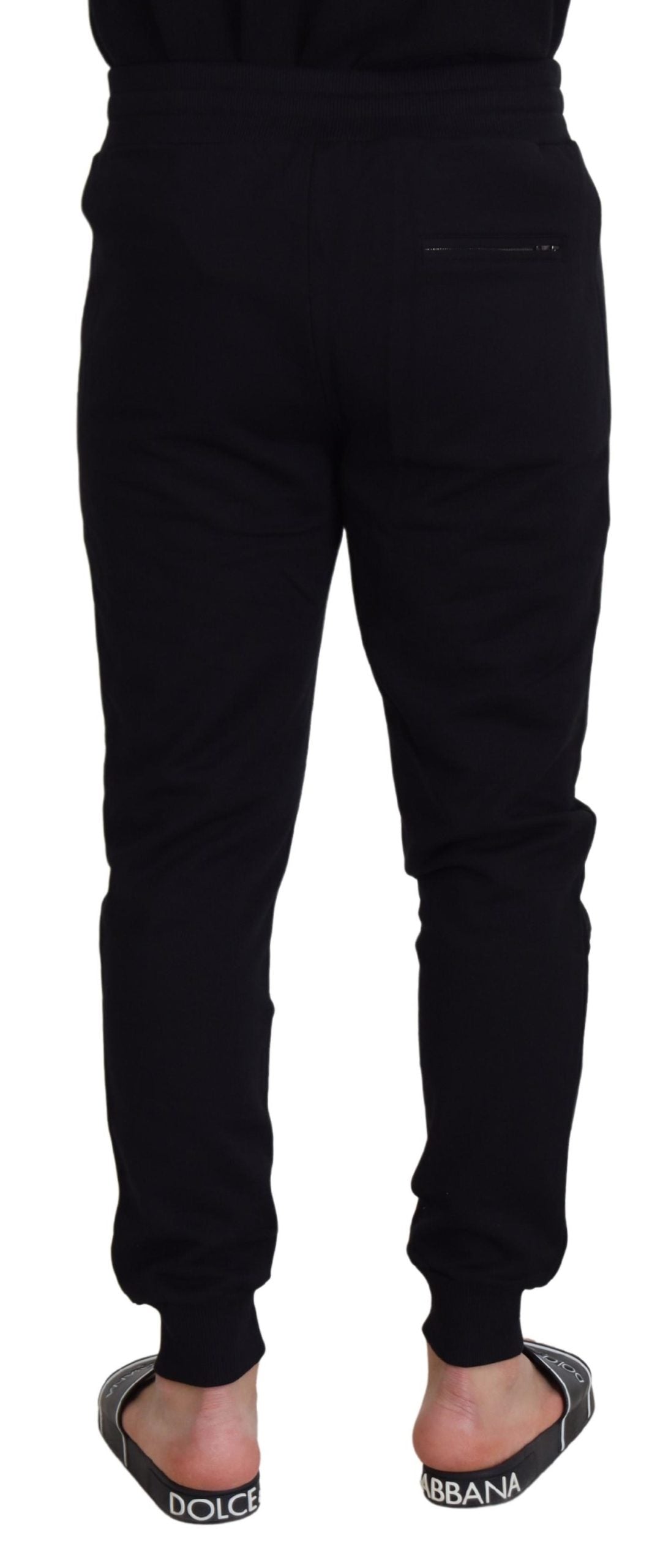 Dolce & Gabbana Elegant Black Cotton Jogger Pants