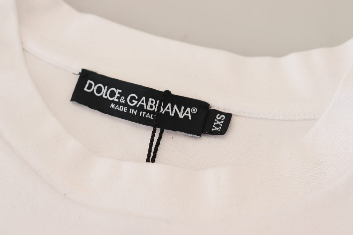 Dolce & Gabbana Elegant White Cotton Casual Tee