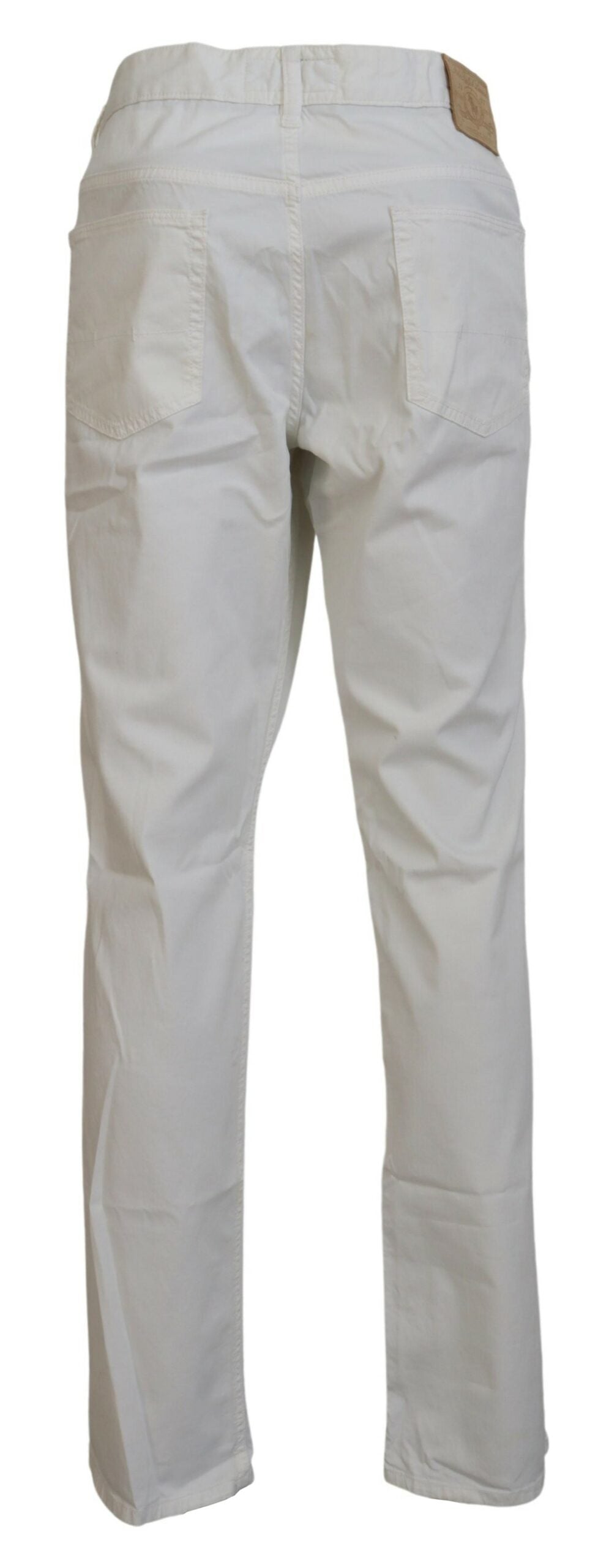 Ralph Lauren Elegant Ivory Straight-Fit Denim Jeans