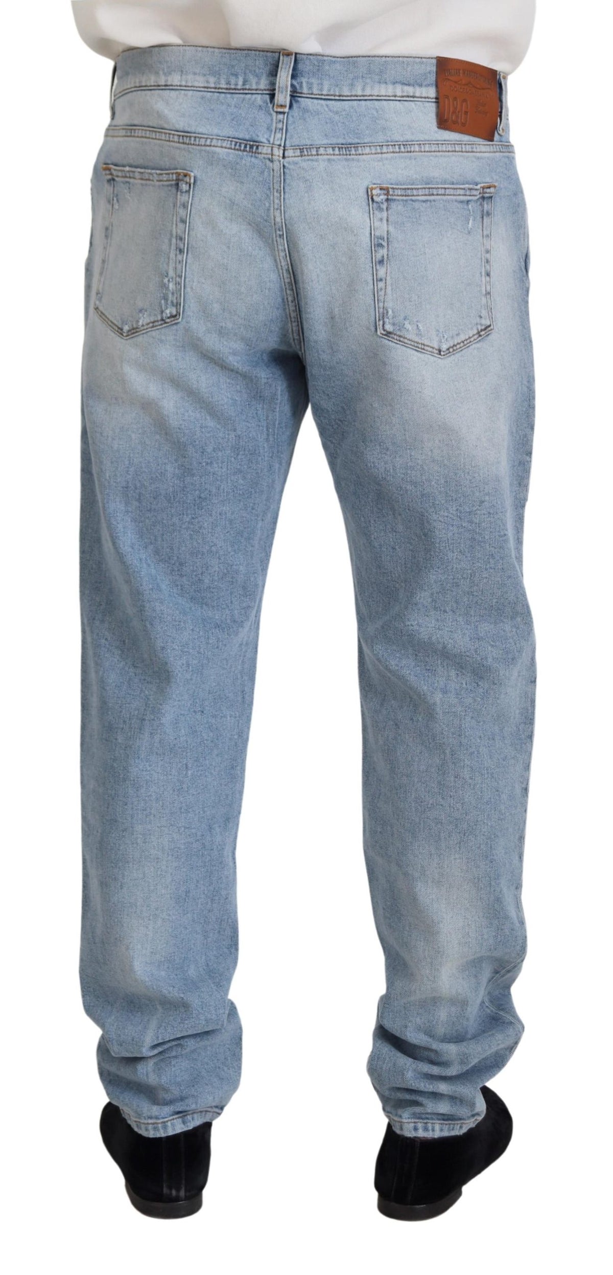 Dolce & Gabbana Elegant Light Blue Denim Pants