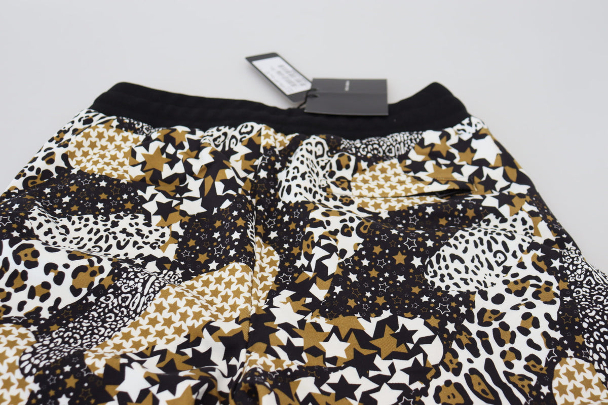 Dolce & Gabbana Vibrant Multicolor Printed Cotton Shorts