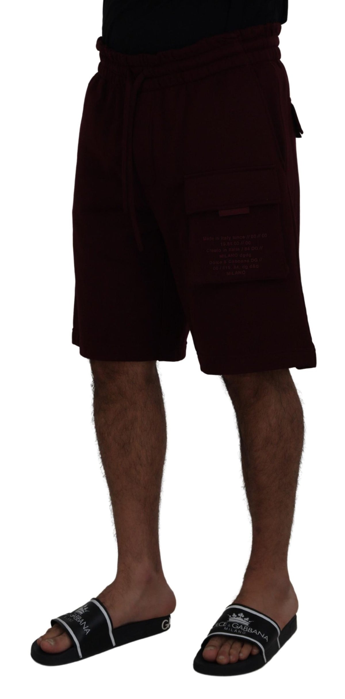 Dolce & Gabbana Elegant Maroon Tailored Shorts