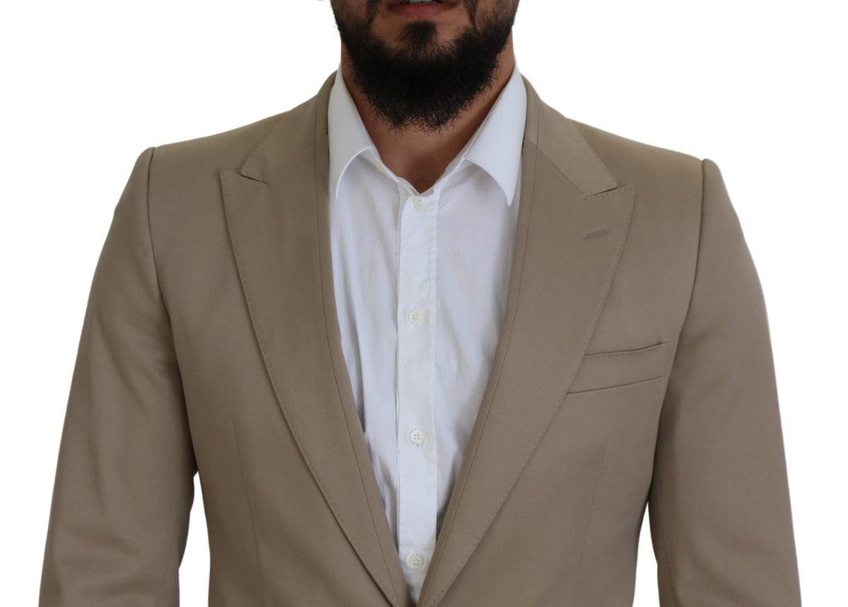 Dolce & Gabbana Elegant Beige Single Breasted Blazer