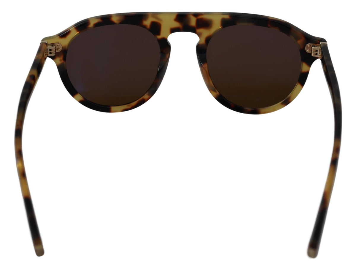 Dolce & Gabbana Chic Tortoiseshell Acetate Sunglasses