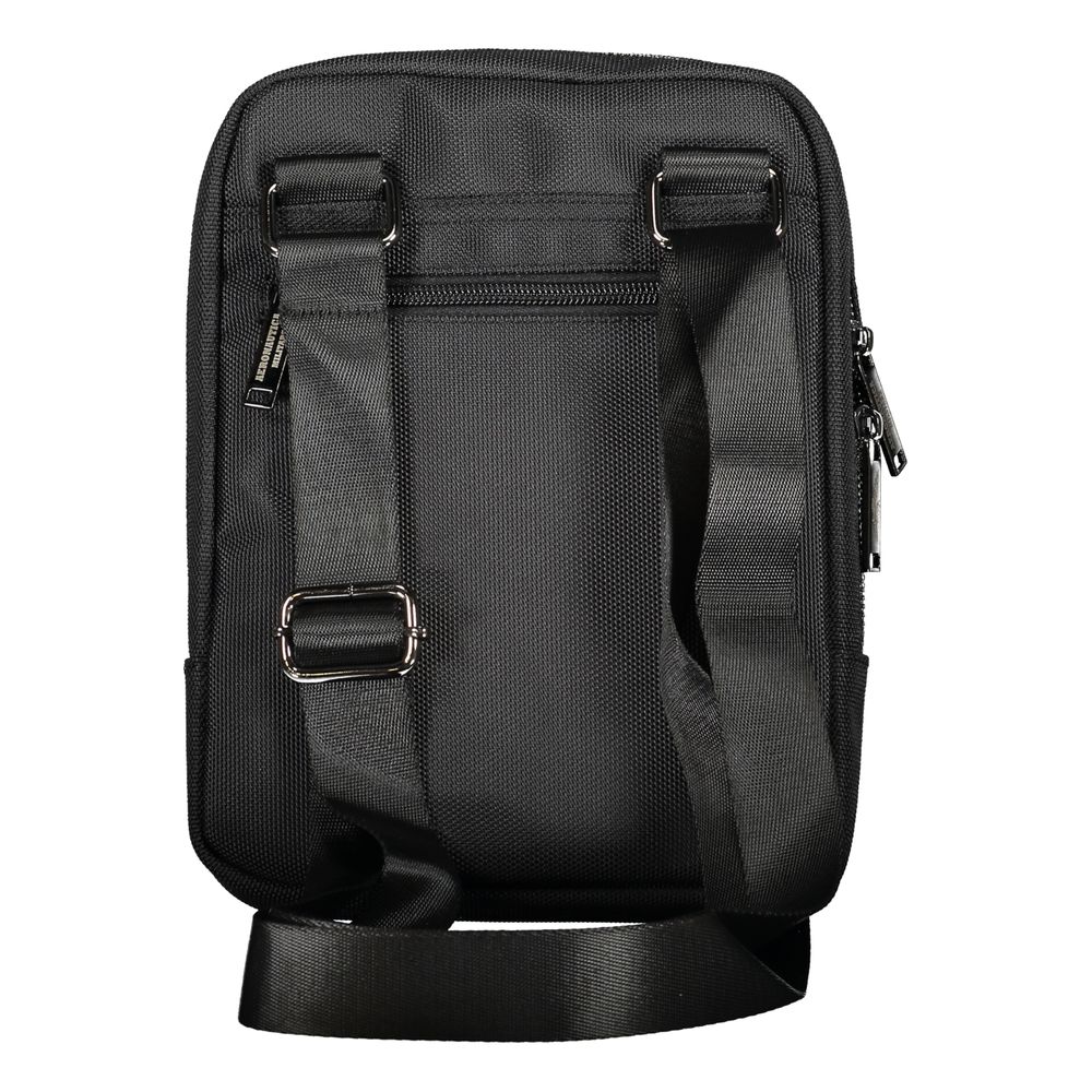 Aeronautica Militare Sophisticated Black Shoulder Bag with Posh Detailing