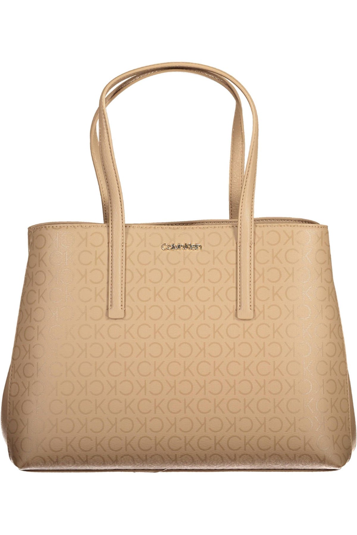 Calvin Klein Eco-Chic Beige Handbag with Modern Flair